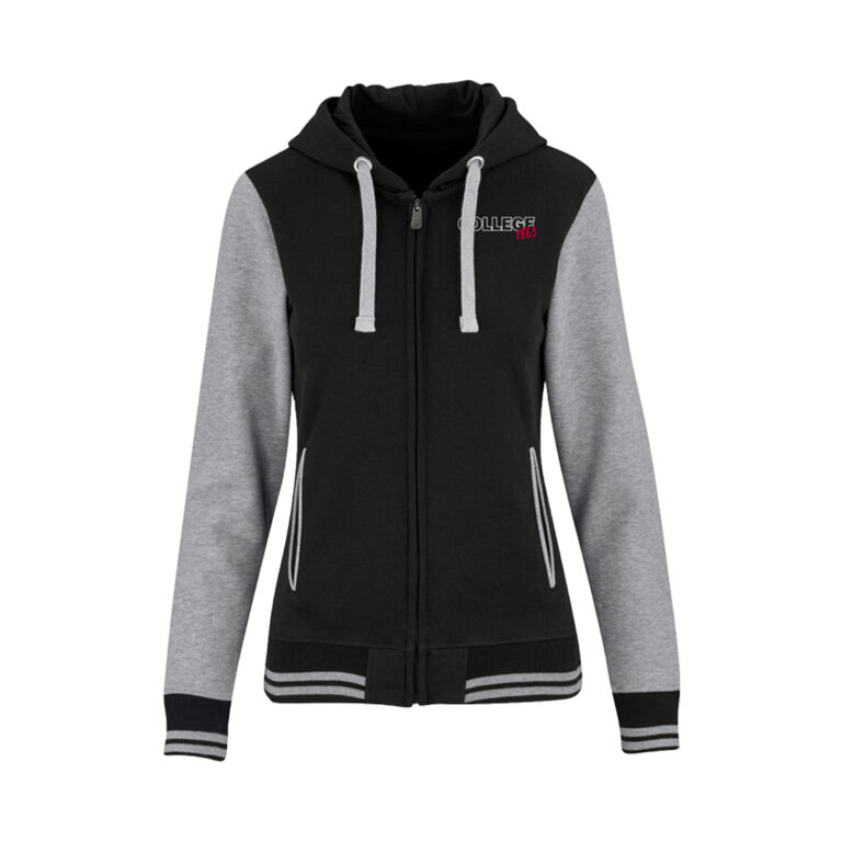 Maritzburg College Ladies Hoodie Black/Grey