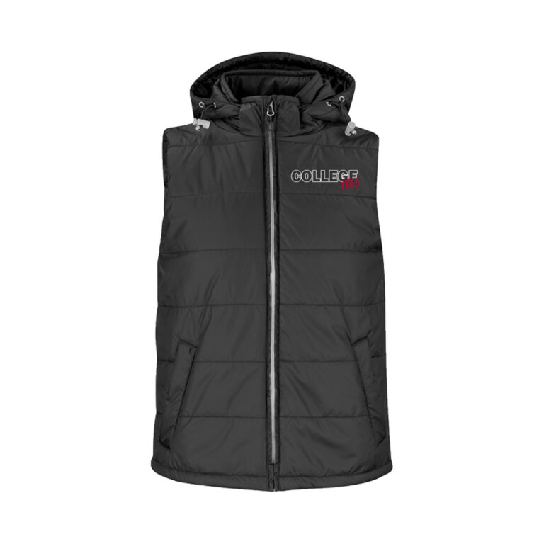 Maritzburg College Men's Quilted Padded Bodywarmer Black