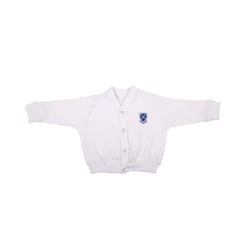 St Andrew's Prep Baby Cardigan White